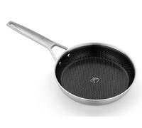 BRA Hybrid Cell | Sartén 20 cm, Acero Inoxidable con Antiadherente Cerámico, sin PFAS, Hybrid Technology con Celdas de Acero Inoxidable, Apto para todo tipo de Cocinas, Incluida Inducción