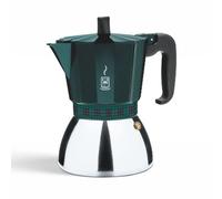 Bra A170610 - Cafetera Italiana DELUXE 12 Tazas Inox/Verde