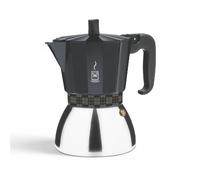 Bra A170626 - Cafetera Italiana DELUXE 6 Tazas Negra/Inox