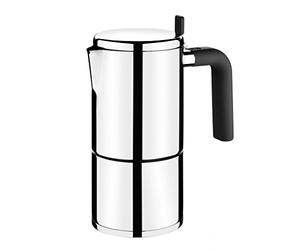 BRA Bali | Cafetera Italiana 6 Tazas, Inducción | Cafetera Italiana, Acero Inoxidable 18/10, Full induction, apto para todo tipo de cocinas incluida inducción, 6 Tazas, 8.5 cm