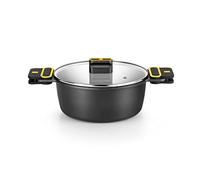 BRA Daily Pro Cacerola alta 28 cm aluminio fundido, antiadherente sin PFOA, apta para todo tipo de cocinas e inducción