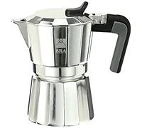 BRA Deluxe Cafetera, Metal, Plata, 3 tazas