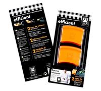 BRA Efficient | Asas de silicona, 2 unidades, medida mediana, para Efficient con diámetro de 24-32 cm, color naranja