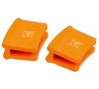 BRA Efficient | Asas de silicona, 2 unidades, medida paellera, para Efficient con diámetro de 32-40 cm, color naranja