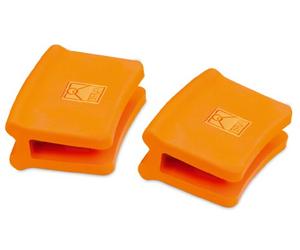 BRA Efficient | Asas de silicona, 2 unidades, medida paellera, para Efficient con diámetro de 32-40 cm, color naranja