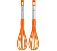 BRA Efficient Batidora de Cocina, Acero INOX, Nailon y Silicona, Naranja, 31 cm (Paquete de 2)
