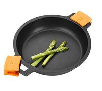 BRA Efficient Cacerola baja antiadherente sin tapa, apta para todo tipo de cocinas e inducción, 16 cm