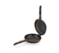 BRA Efficient Duo Sartén Doble para Tortilla de Patatas, 24 cm de Diámetro, Aluminio Fundido, Triple Capa Antiadherente, 100% sin PFOA, Para todo Tipo de Cocinas