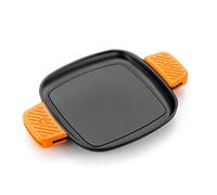 BRA Efficient Iron Parrilla Cuadrada 24 cm, Fabricada en Hierro Fundido Esmaltado, Apta para su Uso en Horno y Todo Tipo de Cocinas, Incluída Inducción, Apta para el Lavavajillas