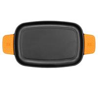 BRA Efficient Iron Parrilla Rectangular Lisa, 35 cm