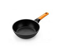 BRA Efficient Orange Sartén honda 24 cm, aluminio fundido con antiadherente Platinum Plus, apta para todo tipo de cocinas incluida inducción, libre de PFOA