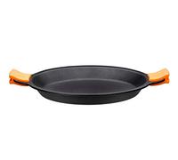 BRA Efficient | Paellera, Negro, Diámetro superior 32 cm, Diámetro base 25,4 cm, Altura 4.1 cm