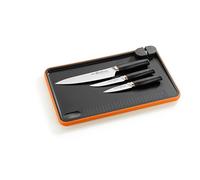Pack 3 Cuchillos Bra Efficient con tabla para cortar