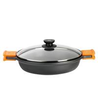 Bra Eficiente Molde De Horno 5L Redondo Aluminio Fundido Plato Hornear 35x43 CM