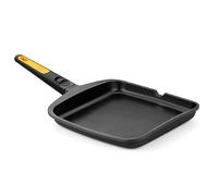 BRA Fast Click | Grill 28 cm liso, aluminio fundido, con antiadherente, full induction, apto para todo tipo de cocinas