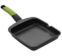 BRA Prior | Grill asador liso, 28 cm, aluminio fundido con antiadherente, apto para todo tipo de cocinas incluida inducción