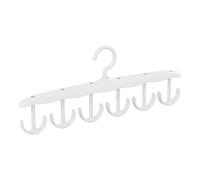 Bra Hanger for Closet, 12-Hook Rotatable Space Saving Organizer, Multipurpose Drying Rack for Bras Socks Scarves Tank Tops, Sturdy Storage Solution, Easy to Use Rotating Closet Hanger 38.3x17cm