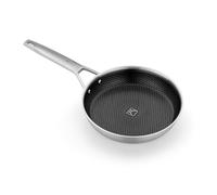 BRA Hybrid Cell | Sartén 20 cm, Acero Inoxidable con Antiadherente Cerámico, sin PFAS, Hybrid Technology con Celdas de Acero Inoxidable, Apto para todo tipo de Cocinas, Incluida Inducción