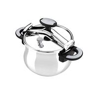 OLLA A PRESIÓN NEW STAR BRA A185504 - Ø24CM - 11L - ACERO INOXIDABLE 18/10 - 3*SISTEMAS SEGURIDAD - ASAS Y POMO DE BAQUELITA TERMO RESISTENTE