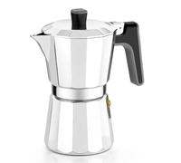 BRA Perfecta | Cafetera Italiana Inducción 12 tazas | Aluminio, capacidad 12 tazas, color plata