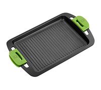 Plancha Con Rayas Prior Bra A401540 - 40Cm - Espesor 5.5Mm - Aluminio Fundido - Teflón Antiadherente - Asas De Silicona