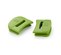 BRA Prior Juego de 2 Asas de Silicona, Medida Grande, Prior, con diámetro de 24 hasta 36 cm, Verde