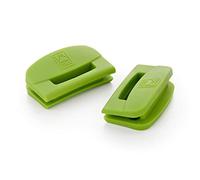 BRA Prior Juego de 2 Asas de Silicona, Medida para Plancha 40 cm, Verde