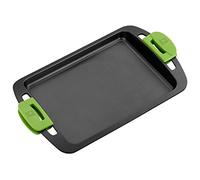 BRA Prior Plancha Asar, Aluminio, Negro, 41 cm con las asas, Tamaño 30 cm