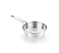 BRA Signature | Sartén honda 24 cm, Acero Inoxidable 18/10, Sin Antiadherente, Triple Fondo Difusor, Apto para todo tipo de Cocinas e Inducción