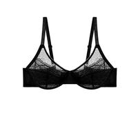 Bra Soporte Cómodo Elástico Soporte Garganta Push-Up De Todos Los Días Casual Sujetador Anti-Afalto Clásico Elegancia Ropa interior Deporte Sexy Entrenamiento Sujetador Transpirable, Negro , 40H
