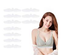 Bra Sweat Liners, Non-Woven Fabric Pads 10-Pack, Reusable Moisture-Wicking Strips, Soft Comfort Cloth for Daily Use During Exercise, Hiking, Commuting, Yoga, and Outdoor Activities