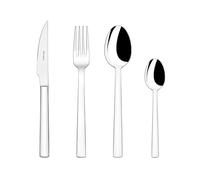 BRA Toscana | Set cubiertos 24 piezas, acero inoxidable 18/10, acabado pulido brillante, aptas para lavajillas, 3,5 mm espesor, con cuchillo chuletero