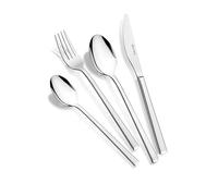 BRA Verona | Set de 24 piezas de cubertería, Acero inox 18/10 | Con cuchillo chuletero, acabado pulido brillante