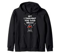 Braai On The Brain Joke South Africa Funny Sudadera con Capucha