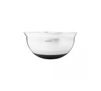 Brabantia 363863 - Cuenco, 3 l, Acero Mate, Base Color Negro