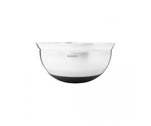 Brabantia 363863 - Cuenco, 3 l, Acero Mate, Base Color Negro