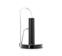 Brabantia 493546 - Portarrollos de pie para Papel de Cocina, Acero reluciente, Color Gris y Negro