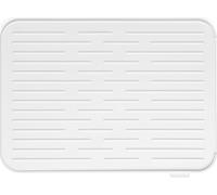 Brabantia Alfombrilla Escurreplatos de Silicona, Gris Claro, 43.8 x 32.5 x 0.9 cm