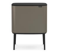Brabantia Bo Touch Bin Cubo de Basura 3 x, Marrón, 3 x 11 litros