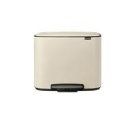 Brabantia Bo cubo de basura con pedal 11l+23l - beige