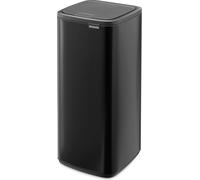 Brabantia Cubo de basura Bo Touch Bin 30 L, sistema Soft-Touch, interior extraíble, Negro mate