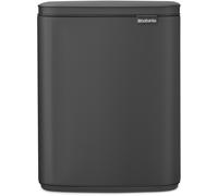 Brabantia Bo papelera 12 l negro-gris 233746
