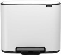 Cubo de reciclaje brabantia bo pedal blanco 3 x 11 l