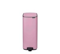 Brabantia Bo Pedal Cubo de basura 30L (Lilac Pink), papelera cocina con diseño compacto y sistema de apertura con pedal, cubo basura reciclaje con cubo extraíble, incluye bolsas PerfectFit
