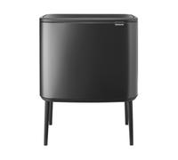 brabantia Bo Touch Bin 11 + 23 Litros con 2 compartimentos - Confident Grey brabantia