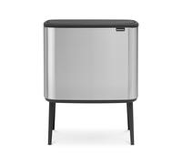 Brabantia Bo Touch Bin 3x11l con tres compartimentos de plástico - acero mate