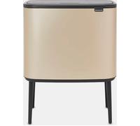brabantia Bo Touch Bin 3x11 L con 3 compartimentos - Champagne brabantia