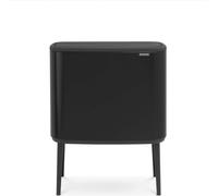 brabantia Bo Touch Bin 3x11 L con 3 compartimentos - Matt Black brabantia