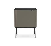 Brabantia Bo Touch Bin 3x11l con tres compartimentos de plástico - Platino