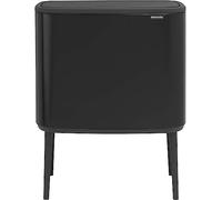 Brabantia Bo Touch Bin 3x11l con tres compartimentos de plástico - negro mate